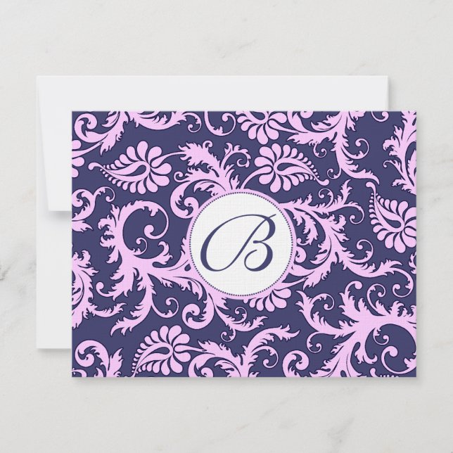 Réponse du Mariage de la Marine et du Damas rose (Devant)