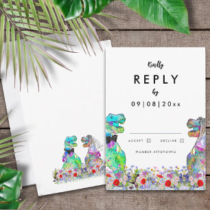 Réponse du Mariage de thème Dinosaur
