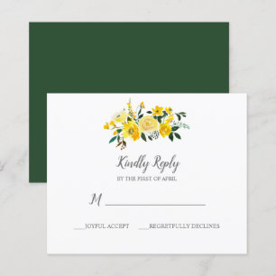 Réponse du Mariage floral jaune vif du BUDGET
