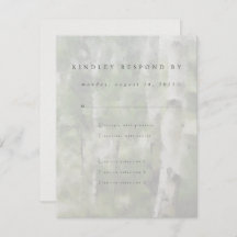 Réponse du mariage RSVP Carte Aspen Tree Design 
