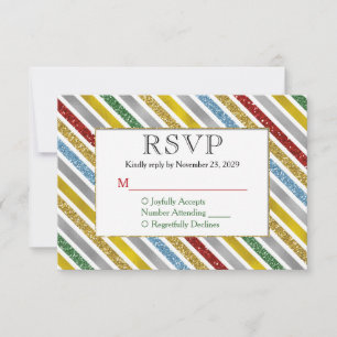 Réponse du Mariage RSVP pour les fêtes