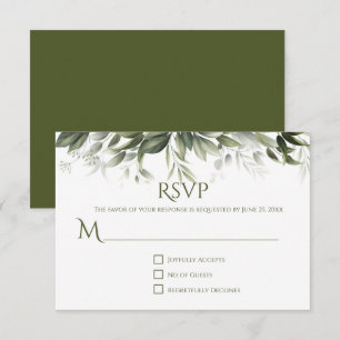 Réponse Elegant Greenery - Vert olive foncé