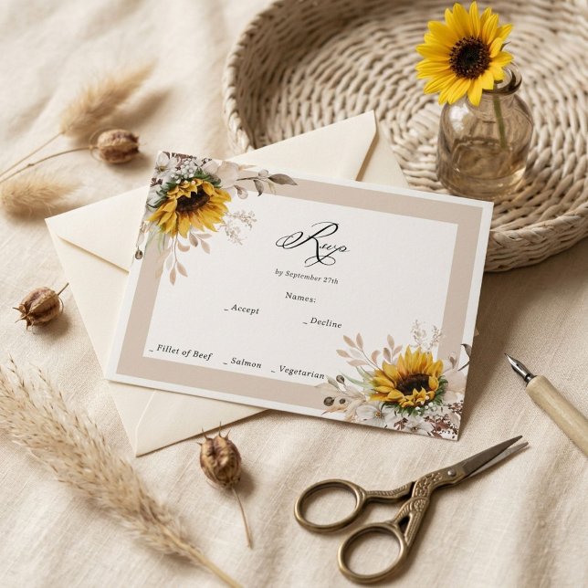 Réponse élégante de mariage floral d'automne (Créateur téléchargé)