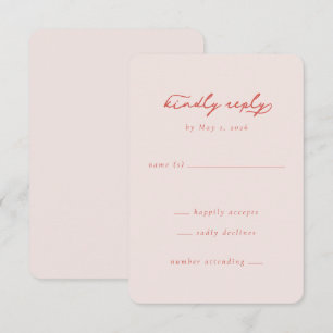 Réponse Élégante Rose Minimaliste