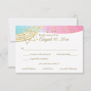 Réponse Gold du Bat mitzvah de musique