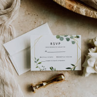 Réponse Gold Géométrique Eucalyptus Vert