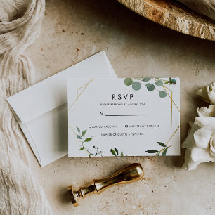 Réponse Gold Géométrique Eucalyptus Vert