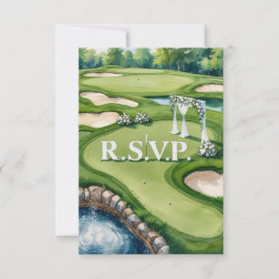 RÉPONSE mariage GOLF style aquarelle
