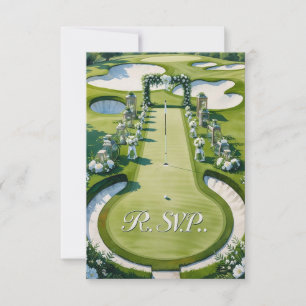 RÉPONSE mariage GOLF style aquarelle