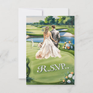 RÉPONSE mariage GOLF style aquarelle