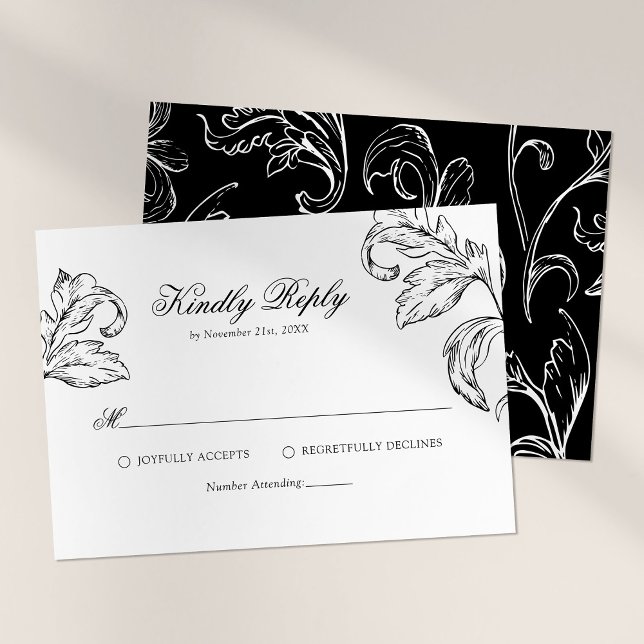 Réponse Mariage Rococo Vintage (Créateur téléchargé)