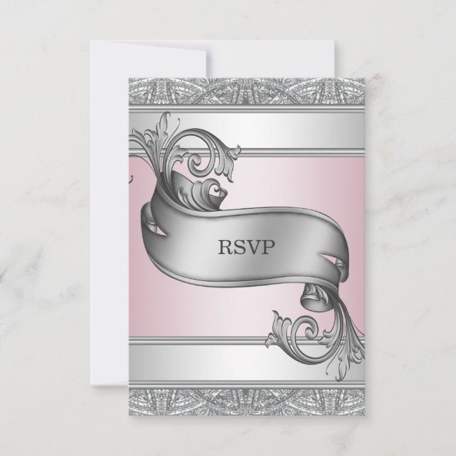 Réponse pour Bat Mitzvah Rose Argent (Devant)
