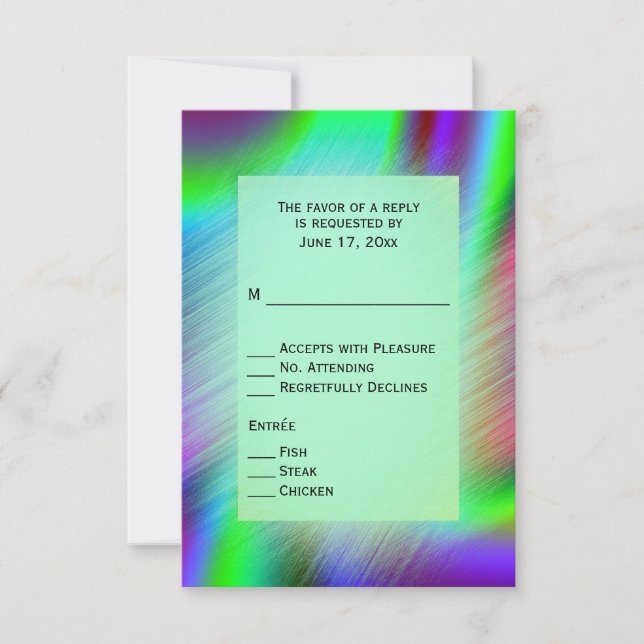 Réponse pour Bohemian Rainbow avec plats principau (Devant)