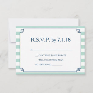 Réponse pour invitation de mariage côtier