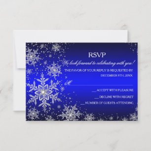 Réponse pour la fête de Noël Blue Sparkle Snowflak