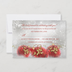 Réponse pour la soirée de Noël aux boules de houx