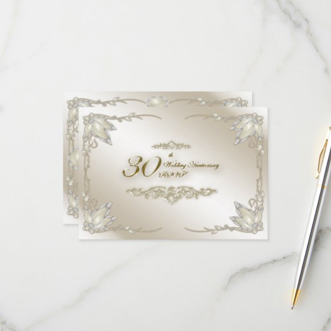 Réponse pour le 30e anniversaire de mariage (Devant/Arrière en situation)