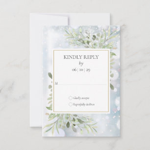 Réponse pour le Mariage de la verdure des flocons