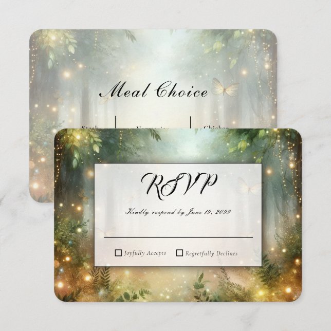 Réponse pour le Mariage Magique de la Prairie de l (Devant / Derrière)