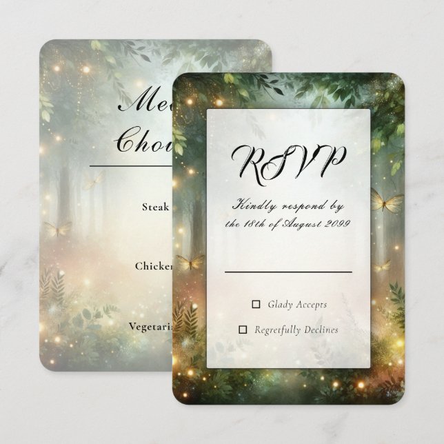 Réponse pour le Mariage Magique de la Prairie de l (Devant / Derrière)