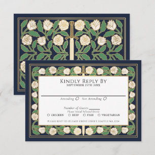 Réponse pour le Mariage Royal Épée Fleurie Or Bleu