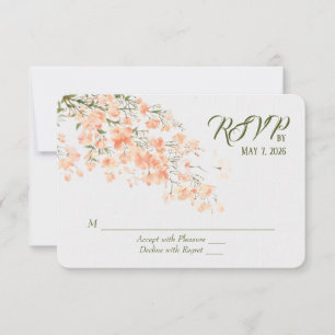 Réponse pour les fleurs de pêcher de mariage