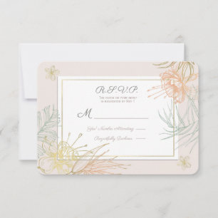 Réponse pour mariage floral botanique tropical élé