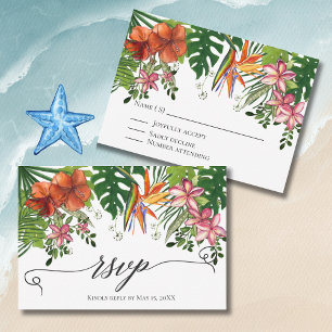 Réponse pour mariage floral hawaïen aquarelle trop