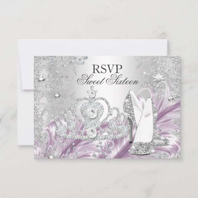 Réponse pour Sweet 16 Winter Sparkle Snowflake Ros (Devant)