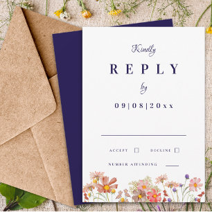 Réponse pour un mariage d'automne avec une marine