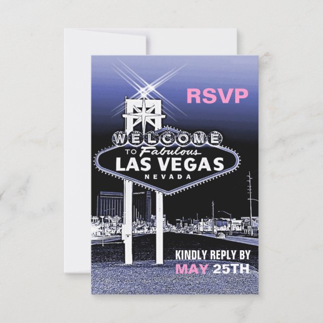 Réponse pour un mariage moderne à Las Vegas avec u (Devant)