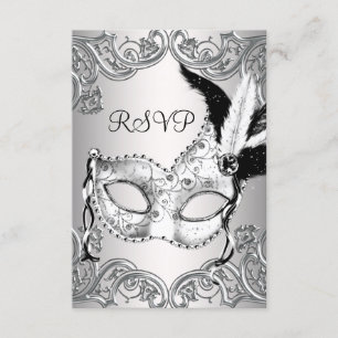 Réponse pour une soirée masquée en noir et blanc