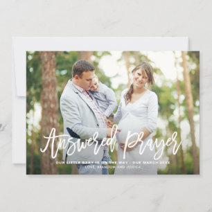 Réponse Prière Lettrage Faire-part de grossesse