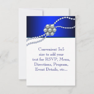 Réponse RSVP bleu de la Royal Navy