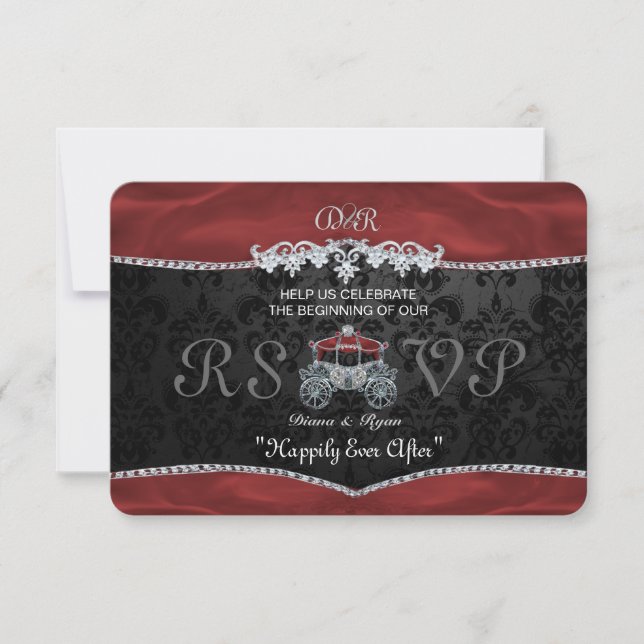 Réponse RSVP Conte de Fées Royal (Devant)