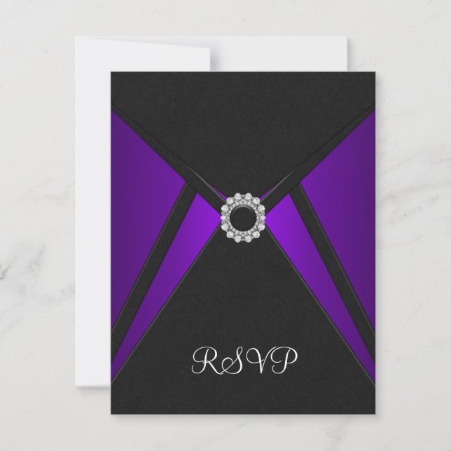 Réponse RSVP de Diamant Noir Violet (Devant)