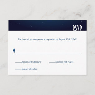 Réponse RSVP de réception d'horizon de ville