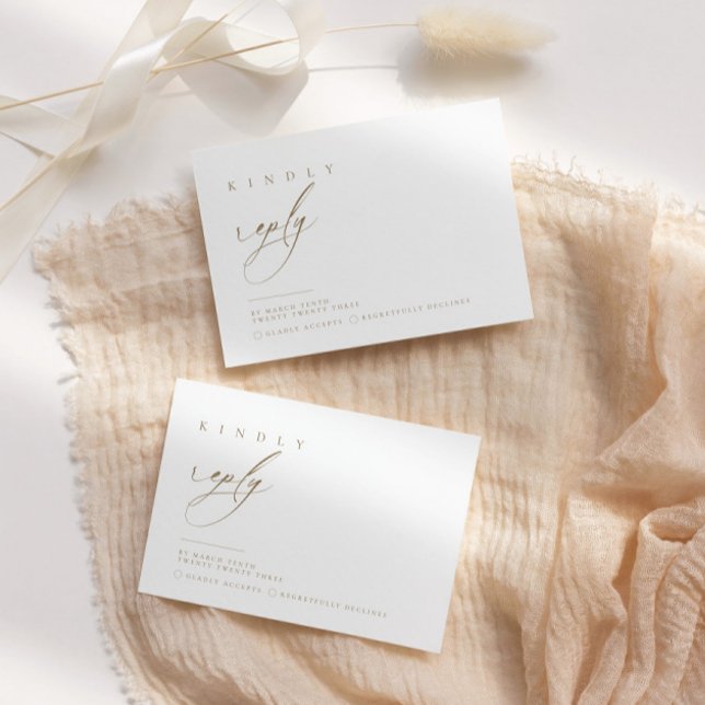 Réponse RSVP de typographie ultra-minimale | Boîti (Créateur téléchargé)