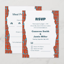 Réponse RSVP Diet Musique Rouge Bleu Automne