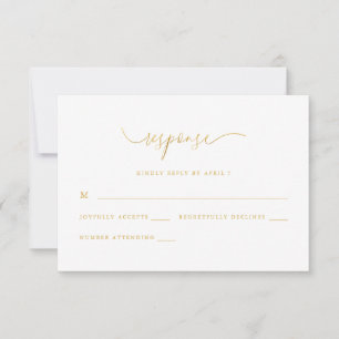 Réponse Rsvp D'Impression Florale Rose Chic