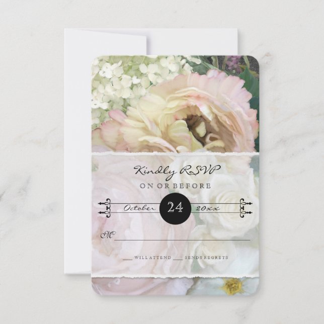 Réponse RSVP Marché de Fleurs Français Pivoine Hyd (Devant)