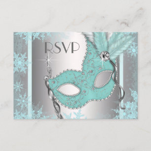 Réponse RSVP pour la soirée masquée flocon de neig