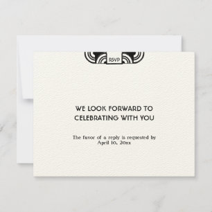 Réponse RSVP pour l'enclosure de mariage en feutri