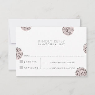 RÉPONSE RSVP RÉPONSE chic minimaliste mini point r