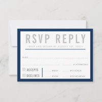 RÉPONSE RSVP RÉPONSE moderne bold garçon marine bl