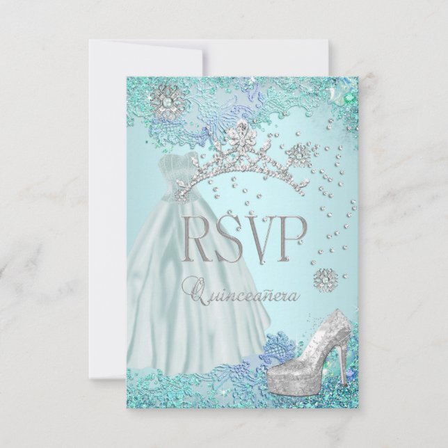 Réponse RSVP Robe de Quinceanera Couronne Douce Sa (Devant)