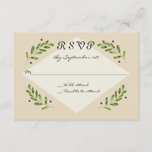 Réponse simple et moderne RSVP Mariage