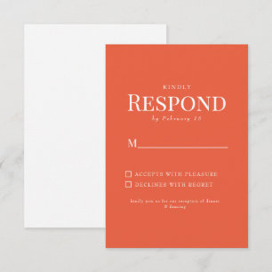 Réponse Simple Mariage Orange