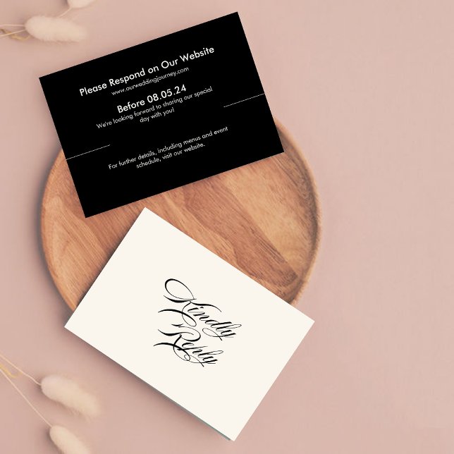 Réponse simple rétro à carreaux noirs et blancs po (Créateur téléchargé)