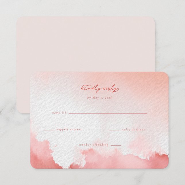 Réponse souhaitée pour Aquarelle rose rêveuse (Devant / Derrière)